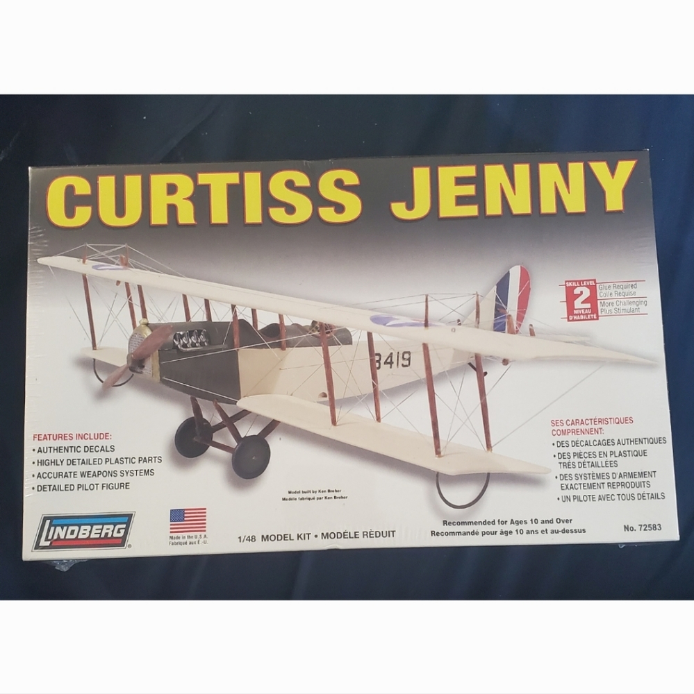 : New lindberg Curtiss jenny Model Kit no. 72583